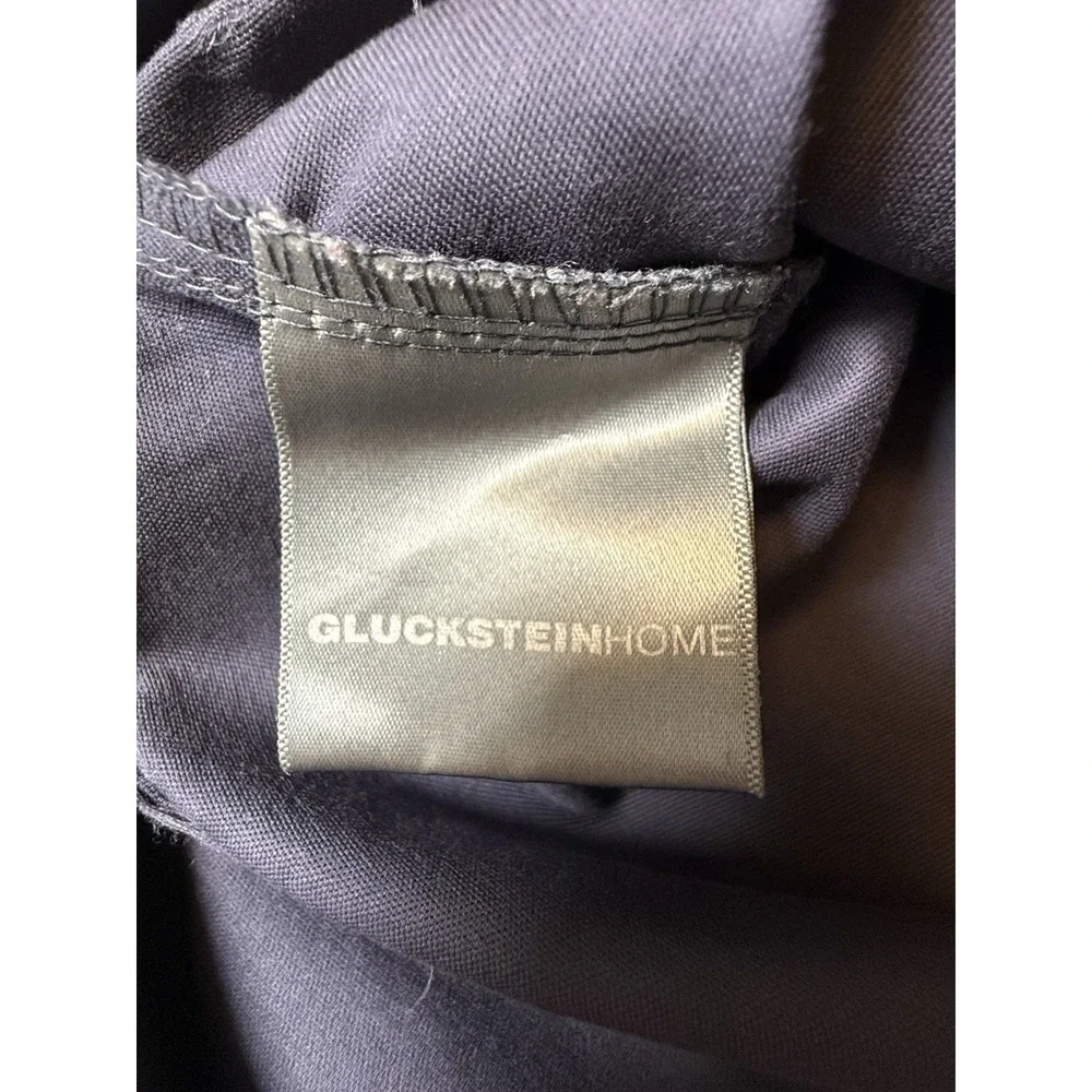 GlucksteinHome Pillowcases Set of 2 Navy Blue 100% Cotton 21x30